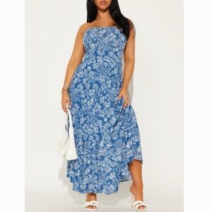 NWT Fashion Nova Vacation Gauze Maxi Dress